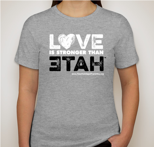 LOVE is stronger than hate Fundraiser - unisex shirt design - front
