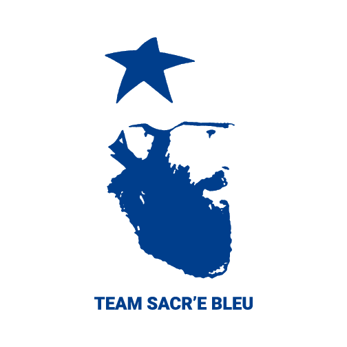 Team Sacr'e Bleu shirt design - zoomed