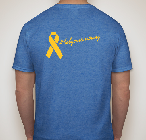 #BabyCarterStrong Fundraiser - unisex shirt design - back