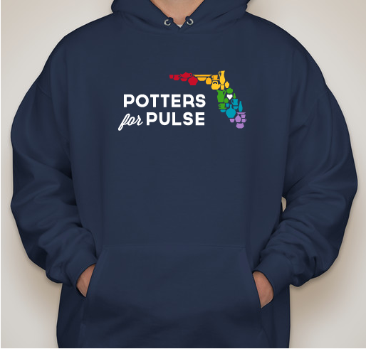 Potters for Pulse Fundraiser - unisex shirt design - front