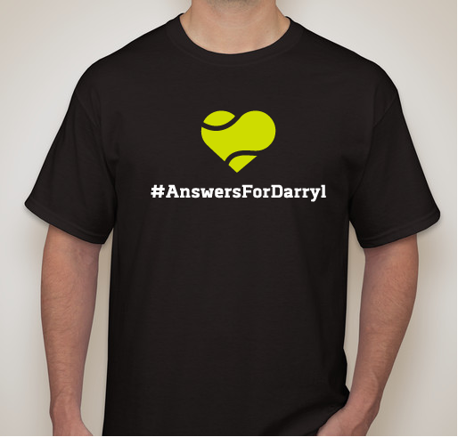 #AnswersForDarryl Fundraiser - unisex shirt design - front