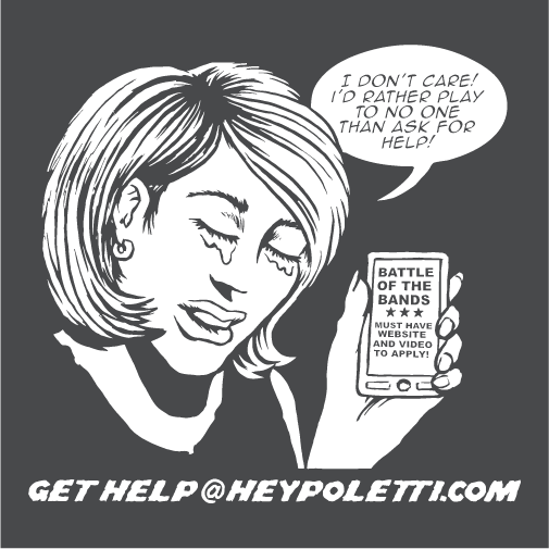 heypoletti! t-shirts - designed by Shiner Comics shirt design - zoomed