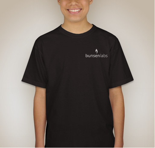 BunsenLabs Flame T-Shirt Fundraiser - unisex shirt design - back