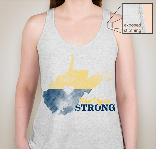 2016 West Virginia Flood Relief Fundraiser - unisex shirt design - front