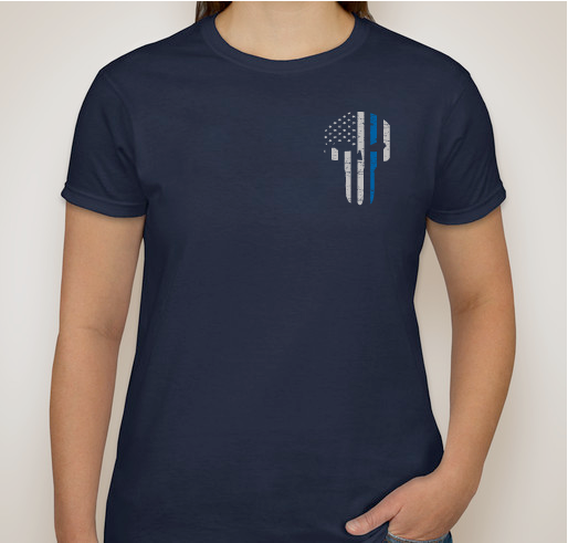 Thin Blue Line T-shirts Fundraiser - unisex shirt design - front