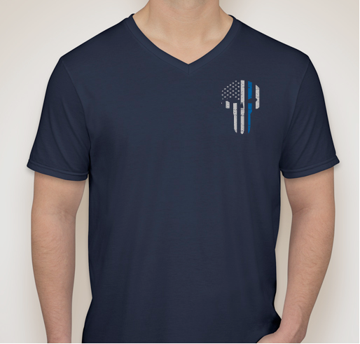 Thin Blue Line T-shirts Fundraiser - unisex shirt design - front