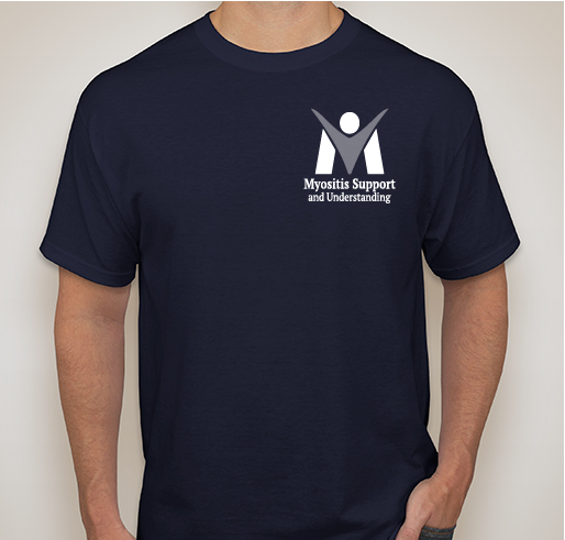 #MyositisLIFE T-Shirt Fundraiser - unisex shirt design - front