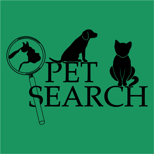 Pet Search T-shirt Fundraiser shirt design - zoomed