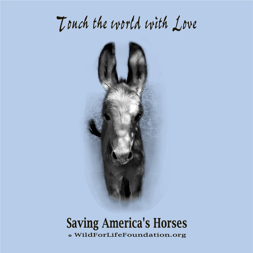 Wild For Life Foundation Charity Saving America's Horses - Hope Tees For Horses shirt design - zoomed