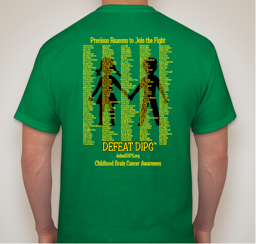 Ask Me About DIPG Fundraiser - unisex shirt design - back