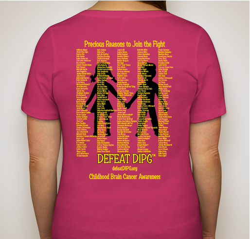 Ask Me About DIPG Fundraiser - unisex shirt design - back