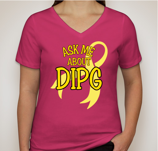 Ask Me About DIPG Fundraiser - unisex shirt design - front