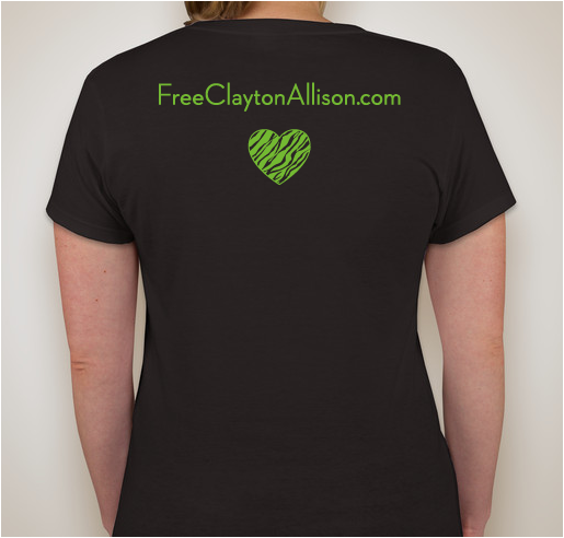 Free Clayton Allison - Scales 2 Fundraiser - unisex shirt design - back