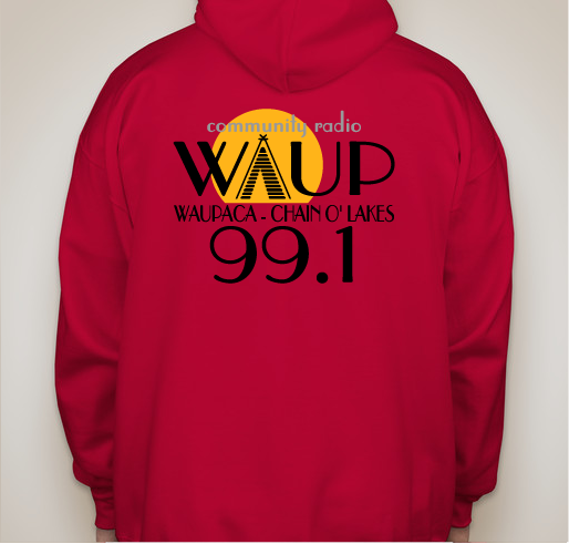 99.1 WAUP Fundraiser - unisex shirt design - back