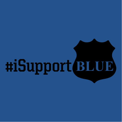 #iSupportBlue shirt design - zoomed