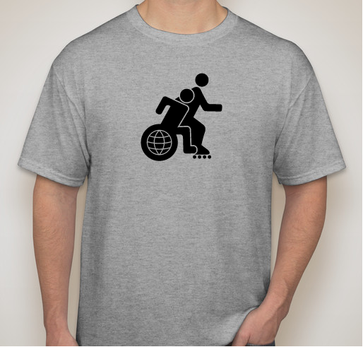 Globerollers Fundraiser - unisex shirt design - front
