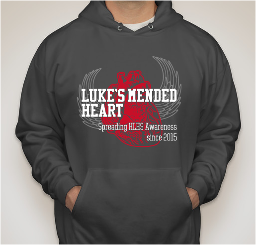 Luke's Mended Heart at SE Michigan Congenital Heart Walk Fundraiser - unisex shirt design - front