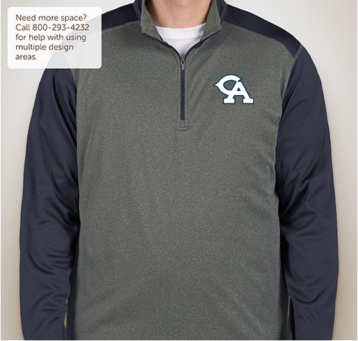 Columbia Academy - Qtr Zip Jackets Fundraiser - unisex shirt design - small
