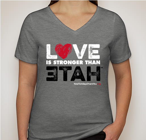 LOVE is stronger than hate Fundraiser - unisex shirt design - front