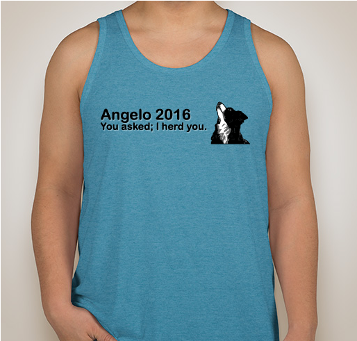 Angelo For President! Fundraiser - unisex shirt design - front