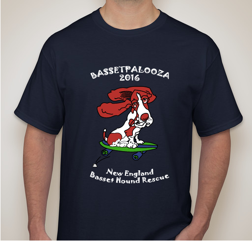 Bassetpalooza 2016 T-shirts Fundraiser - unisex shirt design - front