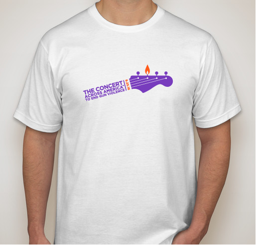 Concert Across America to End Gun Violence, With back: #loveisloveislove Fundraiser - unisex shirt design - front