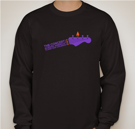Concert Across America to End Gun Violence, With back: #loveisloveislove Fundraiser - unisex shirt design - front