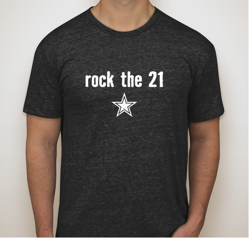 DSDN Rock the 21 Fundraiser - unisex shirt design - front