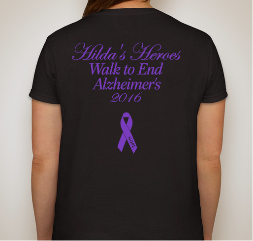 Walk to End Alzheimer's Fundraiser - unisex shirt design - back