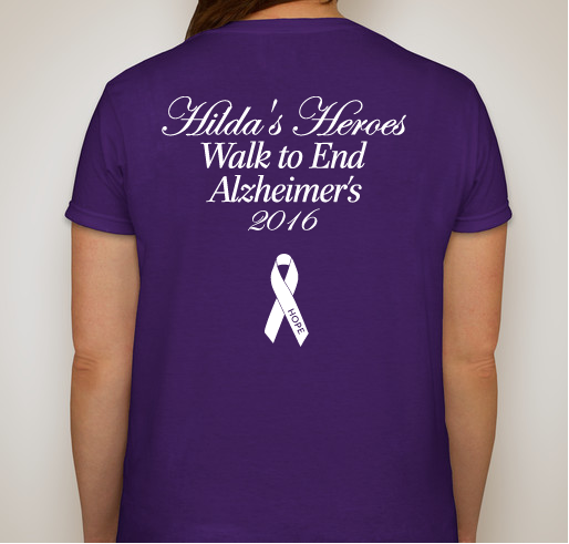 Walk to End Alzheimer's Fundraiser - unisex shirt design - back