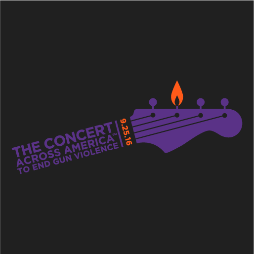 The Concert Across America to End Gun Violence shirt design - zoomed