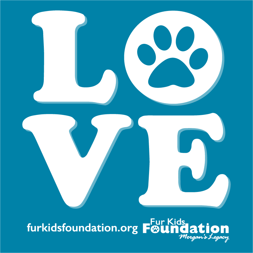 Fur Kids Foundation Love shirt design - zoomed