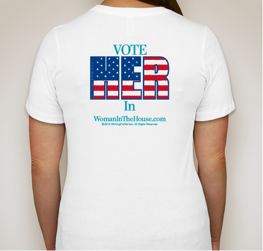 VOTE "HER" IN Fundraiser - unisex shirt design - back