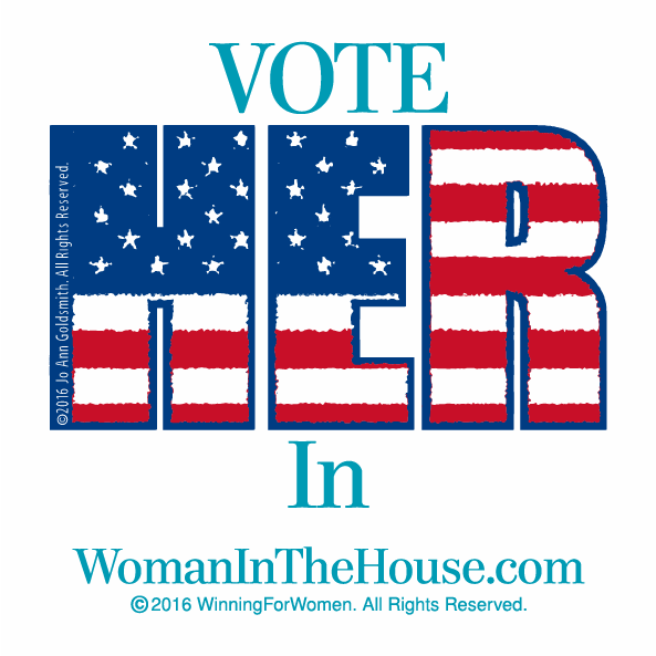 VOTE "HER" IN shirt design - zoomed