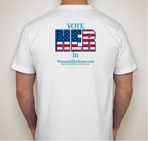VOTE "HER" IN Fundraiser - unisex shirt design - back