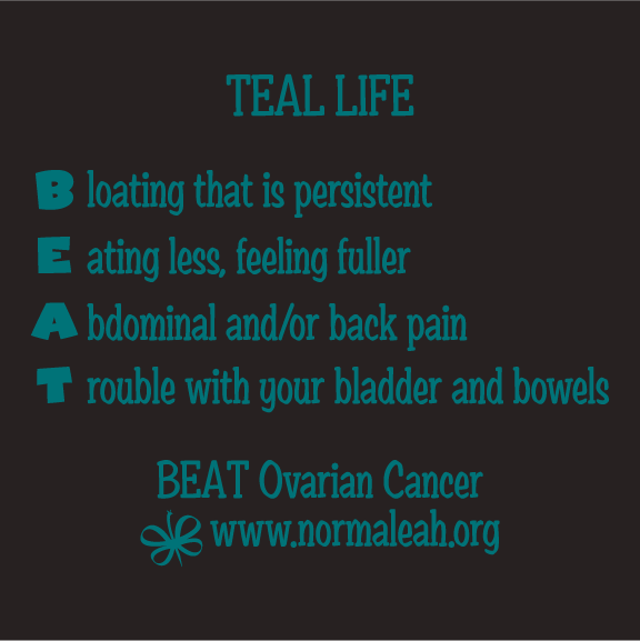Teal Life Campaign #6 shirt design - zoomed