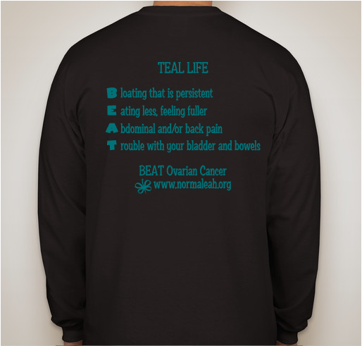 Teal Life Campaign #6 Fundraiser - unisex shirt design - back