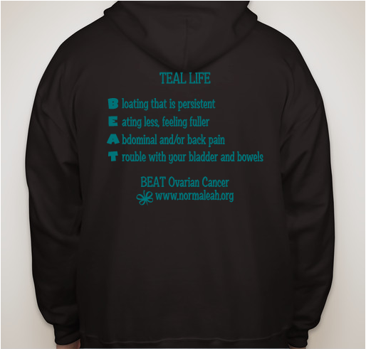 Teal Life Campaign #6 Fundraiser - unisex shirt design - back
