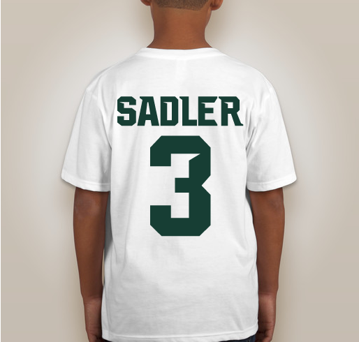 LIMITED EDITION- Mike Sadler #3 Michigan State Licensed Apparel! Fundraiser - unisex shirt design - back