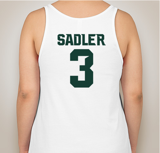 LIMITED EDITION- Mike Sadler #3 Michigan State Licensed Apparel! Fundraiser - unisex shirt design - back
