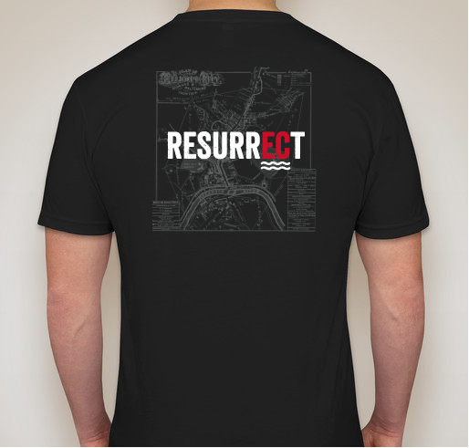 RESURRECT Ellicott City Fundraiser - unisex shirt design - back