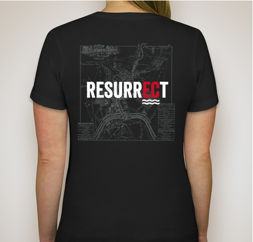 RESURRECT Ellicott City Fundraiser - unisex shirt design - back