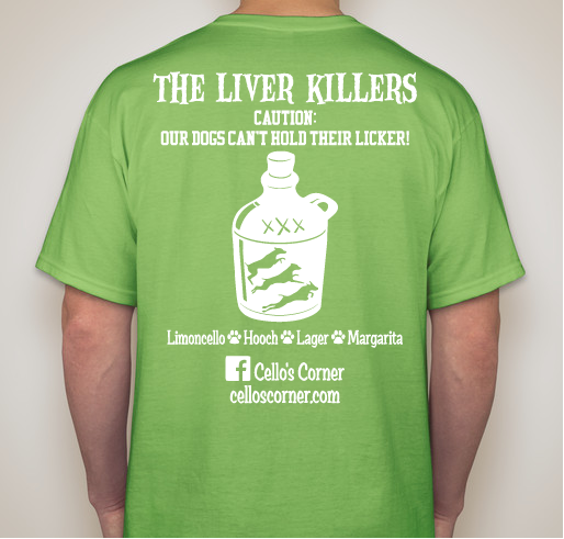 The Liver Killers Team Shirt Fundraiser - unisex shirt design - back