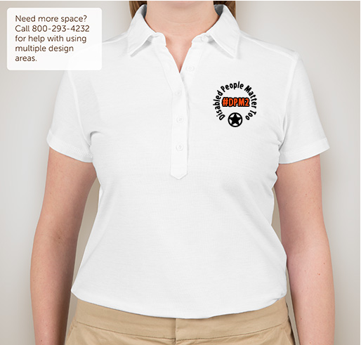 #DPM2 - Disabled People Matter Too Fundraiser - unisex shirt design - front