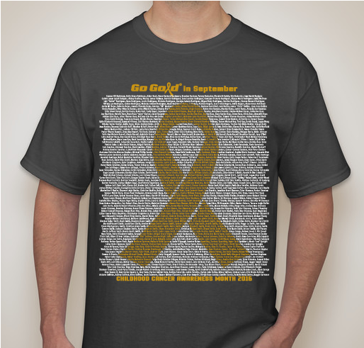2016 ACCO Go Gold Shirt 4 Fundraiser - unisex shirt design - front
