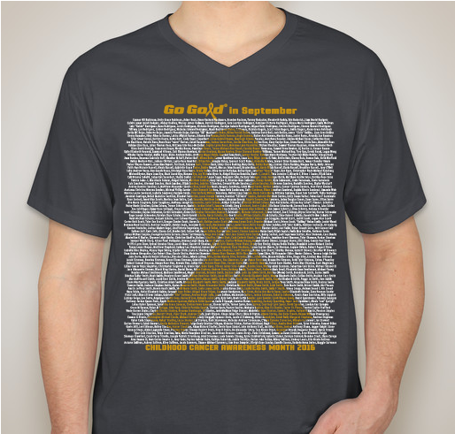 2016 ACCO Go Gold Shirt 4 Fundraiser - unisex shirt design - front