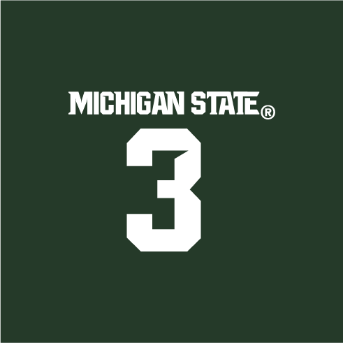 LIMITED EDITION- Mike Sadler #3 Michigan State Licensed Apparel! shirt design - zoomed