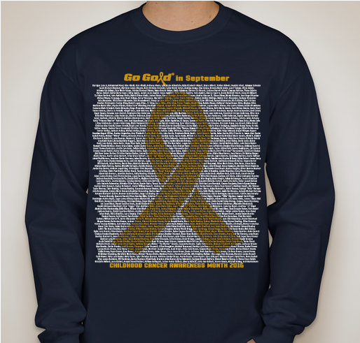 2016 ACCO Go Gold Shirt 1 Fundraiser - unisex shirt design - front