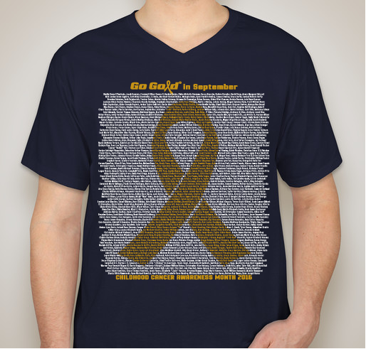 2016 ACCO Go Gold Shirt 2 Fundraiser - unisex shirt design - front