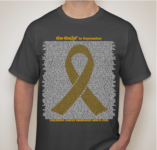 2016 ACCO Go Gold Shirt 3 Fundraiser - unisex shirt design - front